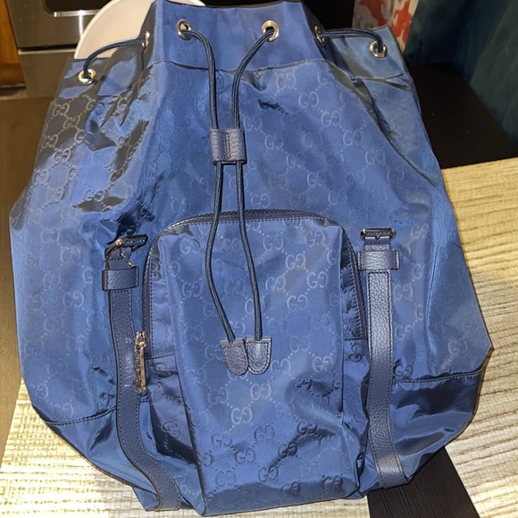 Gucci Medium Nylon Guccissima Backpack - Picture 8 of 10